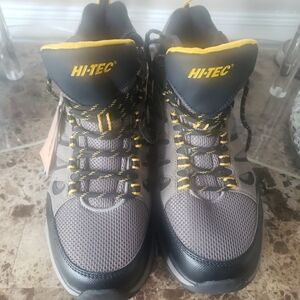 Hi-Tec Gray,Black and Yellow Hiking Boots